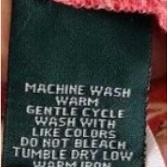 Lauren Ralph Lauren Jeans Co.Women's Peasant Top Shirt Muted Red Beige Print - Picture 6 of 7